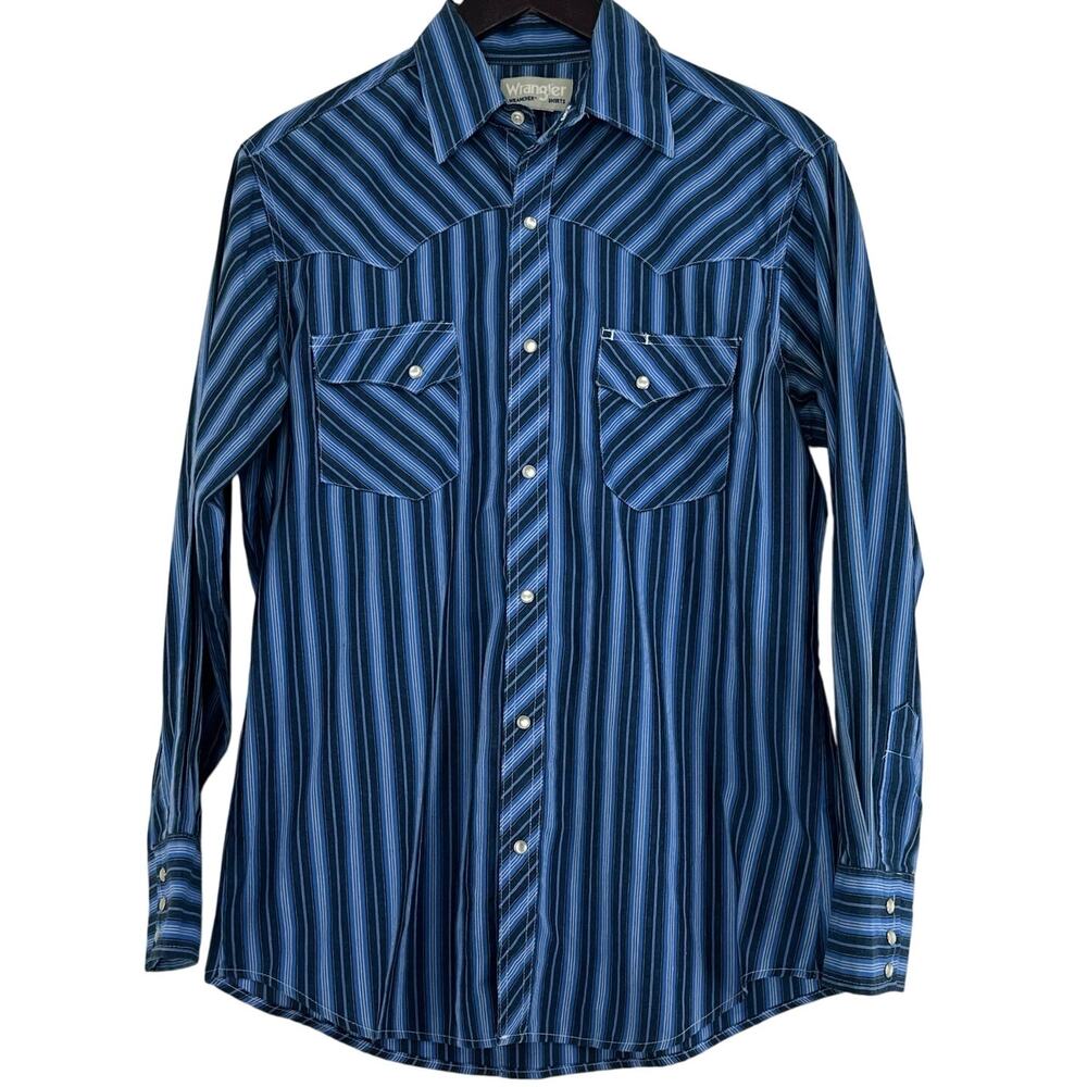 Wrangler Wrancher Pearl Snap Shirt L